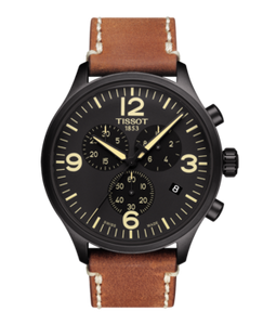 Horlogeband Tissot T1166173605700 / T600043493 Leder Bruin 22mm