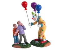 Creepy balloon seller, set of 2 - Lemax