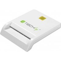 Techly Compact /Writer USB2.0 White I-CARD CAM-USB2TY smart card reader Binnen Wit - thumbnail