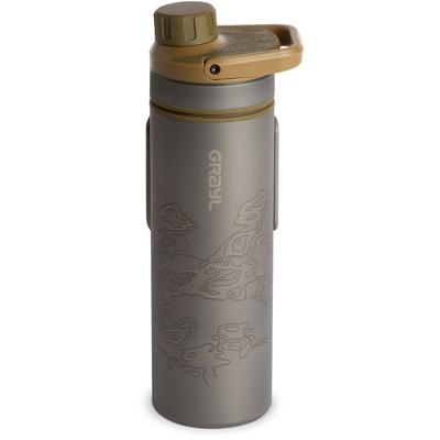 Grayl Grayl UltraPress Purifier Titanium Fles met Waterfilter - 500ml