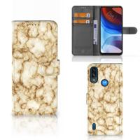 Motorola Moto E7i Power | E7 Power | Bookcase | Marmer Goud