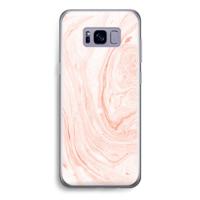 Peach bath: Samsung Galaxy S8 Transparant Hoesje - thumbnail