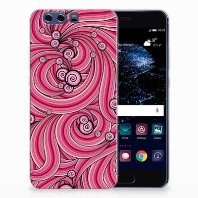 Huawei P10 Plus | Hoesje maken | Swirl Pink