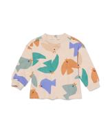 HEMA Baby T-shirt Vogels Ecru (ecru)