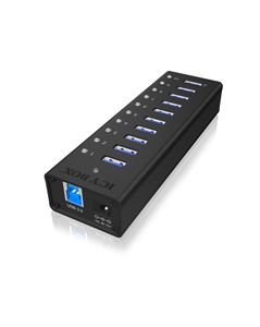 ICY BOX IB-AC6110 USB 3.2 Gen 1 (3.1 Gen 1) Type-B 5000 Mbit/s Zwart