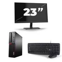 Lenovo ThinkCentre M700 SFF - Intel Core i7-6e Generatie - 16GB RAM - 256GB SSD - Windows 11 + 1x 23 inch Monitor Lenovo ThinkCentre M700 SFF - Intel Core i7-6e Generatie - 16GB RAM - 256GB SSD - Windows 11 + 1x 23 inch Monitor