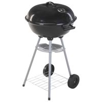 ProGarden Kogelbarbecue op wielen 46 cm zwart - thumbnail