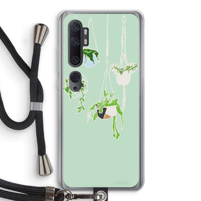 Hang In There: Xiaomi Mi Note 10 Transparant Hoesje met koord