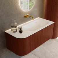 Badmeubel Mondiaz Kurve-Dlux | 105 cm cm | Meubelkleur Ruby | Wastafelkleur Ostra | Solid surface | Wasbak rechter zijde spoelbak | Zonder kraangat(en) Badmeubel Mondiaz Kurve-Dlux | 105 cm cm | Meubelkleur Ruby | Wastafelkleur Ostra | Solid surface | Wasbak rechter zijde spoelbak | Zonder kraangat(en)