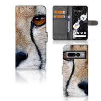 Google Pixel 7 Pro | Telefoonhoesje | Met pasjeshouder | Cheetah