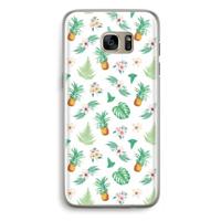 Ananas bladeren: Samsung Galaxy S7 Edge Transparant Hoesje - thumbnail