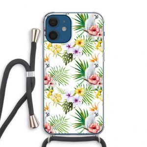 Gele kuif: iPhone 12 mini Transparant Hoesje met koord