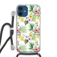 Gele kuif: iPhone 12 mini Transparant Hoesje met koord Gele kuif: iPhone 12 mini Transparant Hoesje met koord