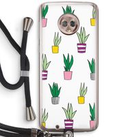 Sanseveria: Motorola Moto G6 Transparant Hoesje met koord