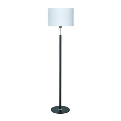 Highlight VloerlampOrleans zwart met off white kap Ø 40cm - V2206.01 + O4317.14