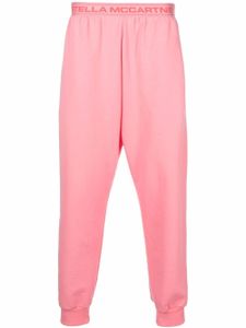 Stella McCartney pantalon de jogging à taille à logo - Rose