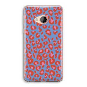 Leopard blue: HTC U Play Transparant Hoesje