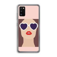 Red lips: Samsung Galaxy A41 Transparant Hoesje Red lips: Samsung Galaxy A41 Transparant Hoesje