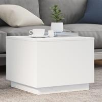Salontafel met LED-verlichting 50x50x40 cm wit - thumbnail