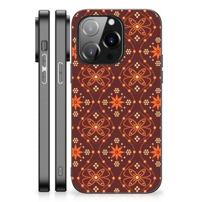 iPhone 14 Pro Back Case Batik Brown