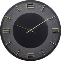 Kare Wandklok Leonardo Black Gold