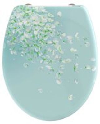 Duroplast WC-bril FLOWER IN THE WIND met soft-close en quick-release