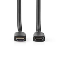 Nedis Ultra High Speed HDMI-Kabel | HDMI Connector | HDMI Female | 8K@60Hz | 48 Gbps | 1.00 m | Rond | 7.9 mm | Zwart | Doos - CVGB35090BK10