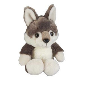 Pluche knuffel dieren Wolf 18 cm