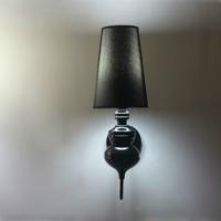 Eenvoudige moderne studie woonkamer slaapkamer bed lamp mode creatieve corridor gangpad foyer wand lamp maat: S (zwart)