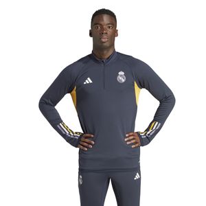 adidas Real Madrid Trainingstrui 1/4-Zip 2023-2024 Donkerblauw Wit Goud