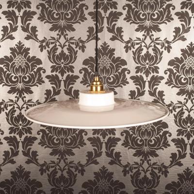 Slimline Scandinavische lampenkap 3 kleuren 410mm-Wit