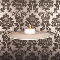 Slimline Scandinavische lampenkap 3 kleuren 410mm-Wit