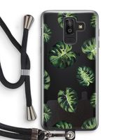 Tropische bladeren: Samsung Galaxy J8 (2018) Transparant Hoesje met koord