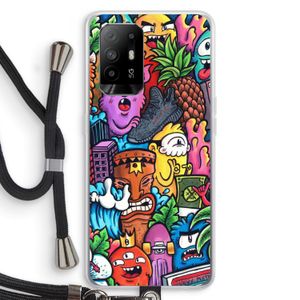 Vexx Mixtape: Oppo A94 5G Transparant Hoesje met koord