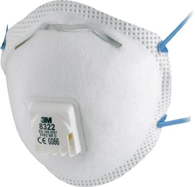 3M Stofmasker | FFP2 / V NR D | met uitademventiel | 10 stuks - 7100010817 7100010817