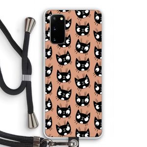 Kat: Samsung Galaxy S20 Transparant Hoesje met koord