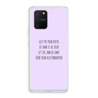 Ochtendhumeur: Samsung Galaxy S10 Lite Transparant Hoesje