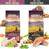 Seberus Mini/Small hondenvoer probeerpakket 3 kg Mini/Small Fresh Salmon + 1 kg Mini/Small Fresh Chicken