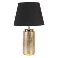 HAES DECO - Tafellamp - Modern Chic - Goudkleurige Lamp, Ø 30x50 cm - Bureaulamp, Sfeerlamp, Nachtlampje - thumbnail