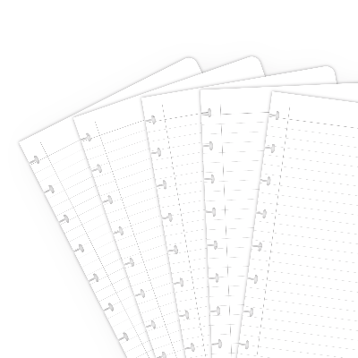Set Extra Pagina's-A5 - gelinieerd