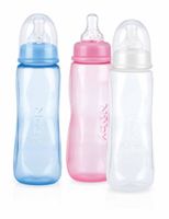 Nuby Fles standaard medium flow speen 240ml (1 st)