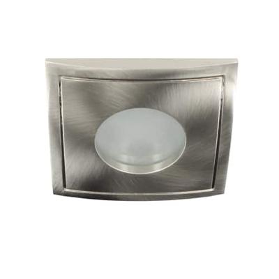 LED lamp armatuur vierkant NIKKEL IP65 waterdicht