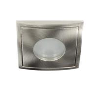 LED lamp armatuur vierkant NIKKEL IP65 waterdicht