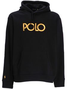 Polo Ralph Lauren hoodie en jersey à logo imprimé - Noir