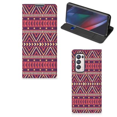 OPPO Find X3 Neo | Hoesje met Magneet | Aztec Paars
