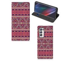 OPPO Find X3 Neo | Hoesje met Magneet | Aztec Paars