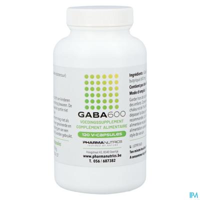Pharmanutrics Gaba 600 120 V-Caps