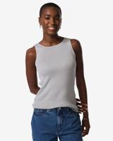 HEMA Damessinglet Rita Rib Zilver (zilver)