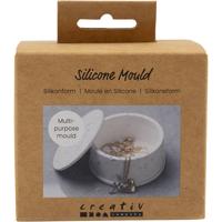 Creativ Company Siliconen vormen, pot met deksel, h: 4,5 cm, d 7,5 cm, 1 stuk/ 1 doos