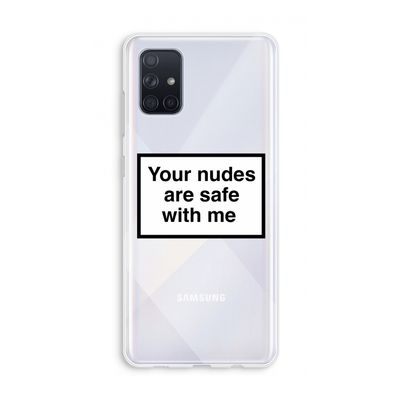 Safe with me: Galaxy A71 Transparant Hoesje